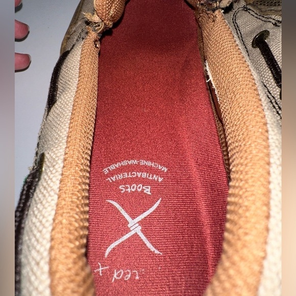 Twisted X Slip-on Driving Moc 9 Tweed Serape Print Leather Comfortable Casual - Picture 7 of 8